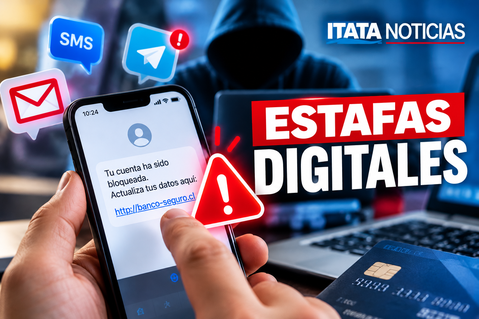 Estafas digitales: alertan por mensajes falsos y robos bancarios